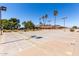 Outdoor shuffleboard courts with seating and palm trees at 17200 W Bell Rd # 1202, Surprise, AZ 85374