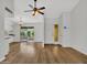 Open-concept living space flows to the front door and a serene outdoor patio at 17838 N 45Th Ave, Glendale, AZ 85308