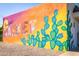Close up of a Sunshine Market wall mural with fruit and cactus at 2039 N 12Th St, Phoenix, AZ 85006