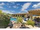 Lush backyard oasis with a pool, spa, and covered patio, perfect for outdoor entertaining at 22469 N 79Th Pl, Scottsdale, AZ 85255