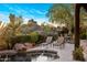 Inviting pool and spa area surrounded by desert landscaping and comfortable seating at 29412 N 108Th Pl, Scottsdale, AZ 85262