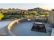 Rooftop deck featuring comfortable seating and panoramic views of the surrounding mountains and desert landscape at 29412 N 108Th Pl, Scottsdale, AZ 85262