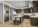 Gourmet kitchen with stainless steel appliances, large island, and counter seating for modern living at 39810 N 105Th Way # 128, Scottsdale, AZ 85262