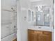 Well-lit bathroom with a shower/tub combo, modern vanity, and mirror at 537 S Delaware Dr # 224, Apache Junction, AZ 85120