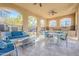 Covered outdoor kitchen and dining area, perfect for enjoying meals and socializing in a relaxed setting at 7464 E Paraiso Dr, Scottsdale, AZ 85255