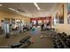Bright and airy fitness center features a variety of equipment for a full-body workout and a healthy lifestyle at 9059 E Leonora St. St, Mesa, AZ 85207
