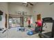 Bright exercise room with mirrored wall, and various equipment, offering a dedicated space for fitness and well-being at 9820 E Thompson Peak Pkwy # 628, Scottsdale, AZ 85255
