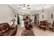 Open floor plan seamlessly connects living, dining, and kitchen areas at 10030 W Indian School Rd # 165, Phoenix, AZ 85037