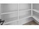 Organized pantry with white shelves, providing ample storage space at 15784 W Georgia W Dr, Surprise, AZ 85379