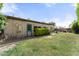 Expansive backyard features lush green grass, patio area, mature plantings, and plenty of space for activities at 2902 E Corrine Dr, Phoenix, AZ 85032