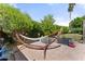 Backyard oasis featuring a hammock and beautiful garden at 2902 E Corrine Dr, Phoenix, AZ 85032