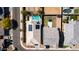 Aerial view of a home with a refreshing pool, solar panels, and a well-maintained yard at 3319 W Carter Rd, Phoenix, AZ 85041