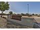 Welcome to Santolina! The community sign offers a rustic yet elegant touch at 3319 W Carter Rd, Phoenix, AZ 85041