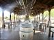 Inviting outdoor pavilion with multiple picnic tables, ideal for community events and socializing at 365 E Mountain View Rd, San Tan Valley, AZ 85143