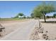 Winding walking path through a scenic community with lush greenery and trees at 365 E Mountain View Rd, San Tan Valley, AZ 85143