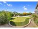 Expansive backyard featuring a putting green, a pool and spa, and mature landscaping at 37308 N 100Th Pl, Scottsdale, AZ 85262