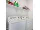 This laundry room features a convenient washer and dryer set for easy laundry days at 3907 E Archer Dr, San Tan Valley, AZ 85140