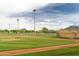 Well-maintained baseball field surrounded by scenic mountain views, perfect for sports and recreation at 40741 N Citrus Canyon Trl, Anthem, AZ 85086