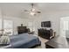 Spacious bedroom with vaulted ceiling, ceiling fan and tile flooring at 620 N Entrada St, Chandler, AZ 85226