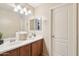 Bathroom showcasing a double vanity with updated fixtures and a bright, clean aesthetic at 7734 W Terri Lee Dr, Phoenix, AZ 85035