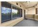 Balcony features a ceiling fan, offering a comfortable outdoor experience at 9100 E Raintree Dr # 239, Scottsdale, AZ 85260