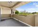 This cozy balcony provides a tranquil outdoor space with a beautiful view at 9100 E Raintree Dr # 239, Scottsdale, AZ 85260