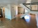 Open floorplan, staircase, storage closet, and bright interior paint at 2051 W Elm St, Phoenix, AZ 85015