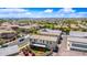 This home features a private backyard with lush landscaping and an entertainment area at 20812 W Legend Trl, Buckeye, AZ 85396