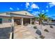 The clubhouse entrance features a stone walkway and planters, showcasing a welcoming community space at 3160 E Main St # 110, Mesa, AZ 85213