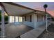 Cozy single-story home with covered patio and well-kept exterior for comfortable outdoor living at 3160 E Main St # 110, Mesa, AZ 85213