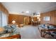 Spacious living room with comfortable seating and access to the dining area at 3160 E Main St # 110, Mesa, AZ 85213