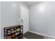 Entryway featuring a shoe rack, grey walls, and wood look floors at 4034 E Mine Shaft Rd, San Tan Valley, AZ 85143