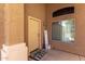 Inviting front porch with decor accents and a welcoming atmosphere at 4034 E Mine Shaft Rd, San Tan Valley, AZ 85143