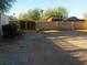 Large backyard has a dirt area and stone path at 430 W Santa Cruz Dr, Tempe, AZ 85282