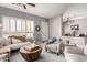 Comfortable living room with stylish furnishings and a cozy atmosphere at 4706 E Des Moines St, Mesa, AZ 85205