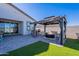 Outdoor patio area featuring furniture and canopy with fenced in yard at 6117 S Adelle --, Mesa, AZ 85212