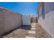 Presents a practical shed in the backyard, offering extra storage and tidy landscaping at 6117 S Adelle --, Mesa, AZ 85212