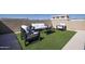 Rooftop terrace featuring modern outdoor seating and artificial turf, perfect for entertaining at 7347 E Vista Bonita Dr, Scottsdale, AZ 85255