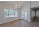 Dining room featuring recessed lights, modern chandelier, and luxury vinyl flooring at 13305 W Colter St, Litchfield Park, AZ 85340