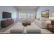 Comfortable living room featuring neutral tones, stylish furniture, and a spacious layout perfect for entertaining at 13305 W Colter St, Litchfield Park, AZ 85340