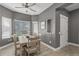 Cozy dining room featuring tile floors, and a ceiling fan at 16232 W Montoya Dr, Surprise, AZ 85374