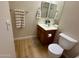 Bathroom with vanity, toilet, and updated finishes at 17477 W Woodrow Ln, Surprise, AZ 85388