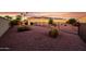Large backyard features low-maintenance desert landscaping and a secure fenced perimeter at 22318 N Pico Ct, Sun City West, AZ 85375