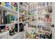 Spacious walk-in pantry with ample shelving provides lots of storage for groceries and household items at 22318 N Pico Ct, Sun City West, AZ 85375