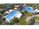 Stunning aerial view of the community pools, recreational facilities, and lush landscaping at 25109 N 171St Ave, Surprise, AZ 85387