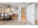 The home features an in-home elevator, adjacent to the dining room at 25150 N Windy Walk Dr # 37, Scottsdale, AZ 85255
