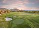 Lush golf course featuring meticulously maintained greens, sand traps, and scenic mountain backdrop at 25150 N Windy Walk Dr # 37, Scottsdale, AZ 85255