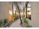 Exterior view of walkway lined with desert landscaping at 25150 N Windy Walk Dr # 37, Scottsdale, AZ 85255