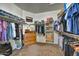 Spacious walk-in closet with ample shelving and hanging space for organization at 3601 N Sonoran Hts, Mesa, AZ 85207