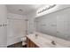 Bathroom featuring dual sinks, large mirror, and shower over tub at 3900 S Velero St, Chandler, AZ 85249
